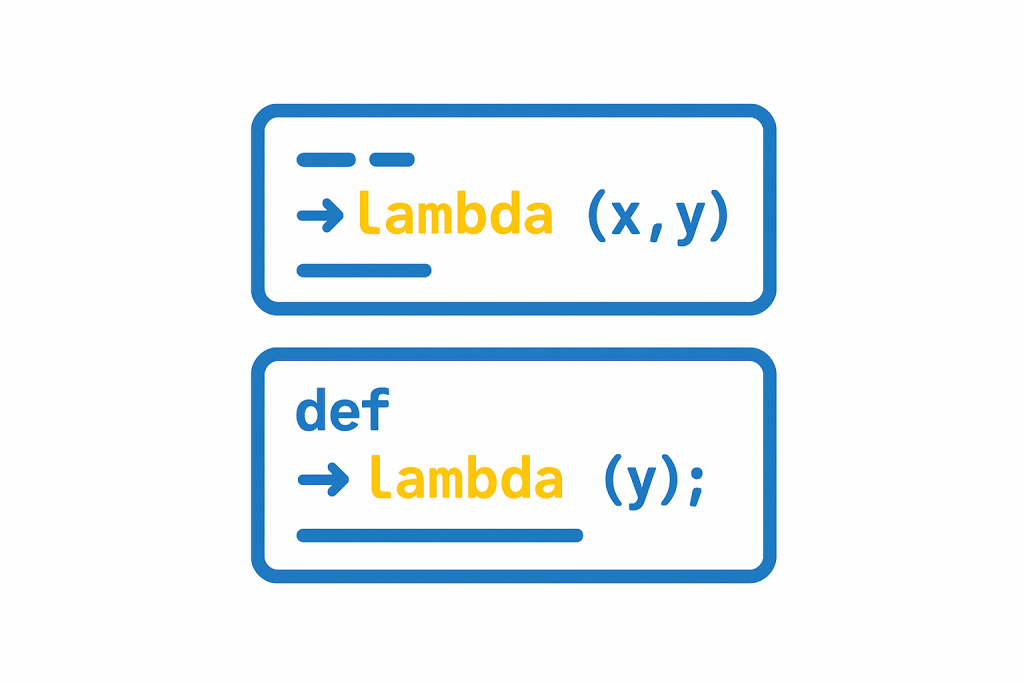 Lambdas en una sola linea