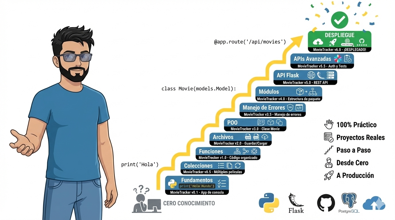 Curso de python desde cero hasta desplegar una app en flask