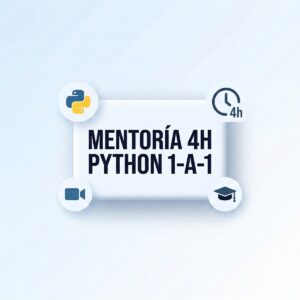 Mentoría Python 1-a-1 - Pack 4h