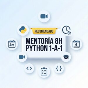 Mentoría Python 1-a-1 - Pack 8h