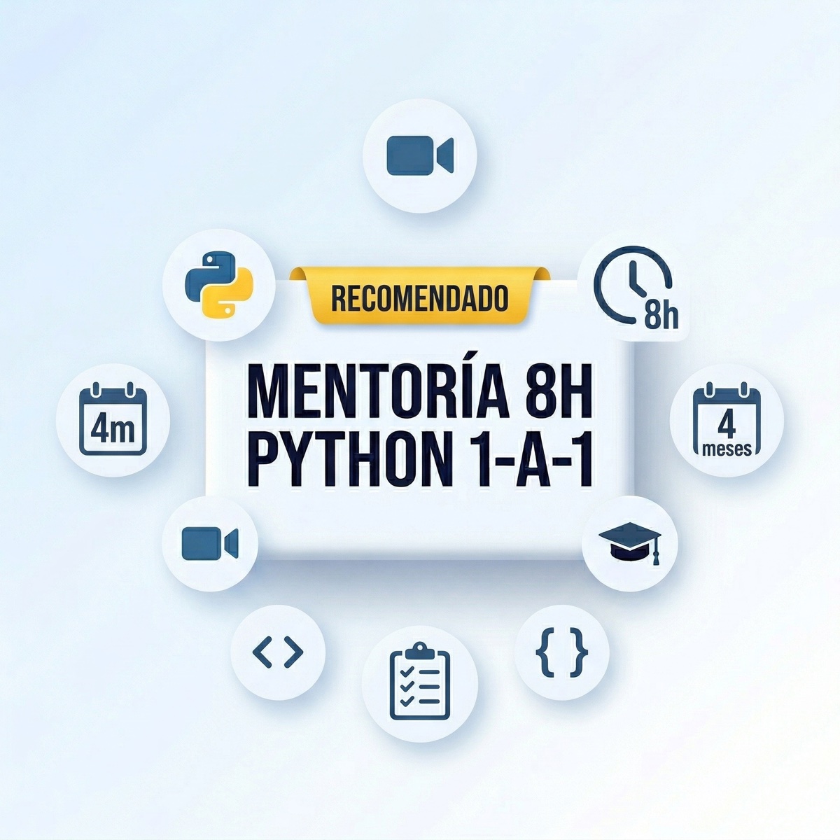 Mentoría Python 1-a-1 - Pack 8h